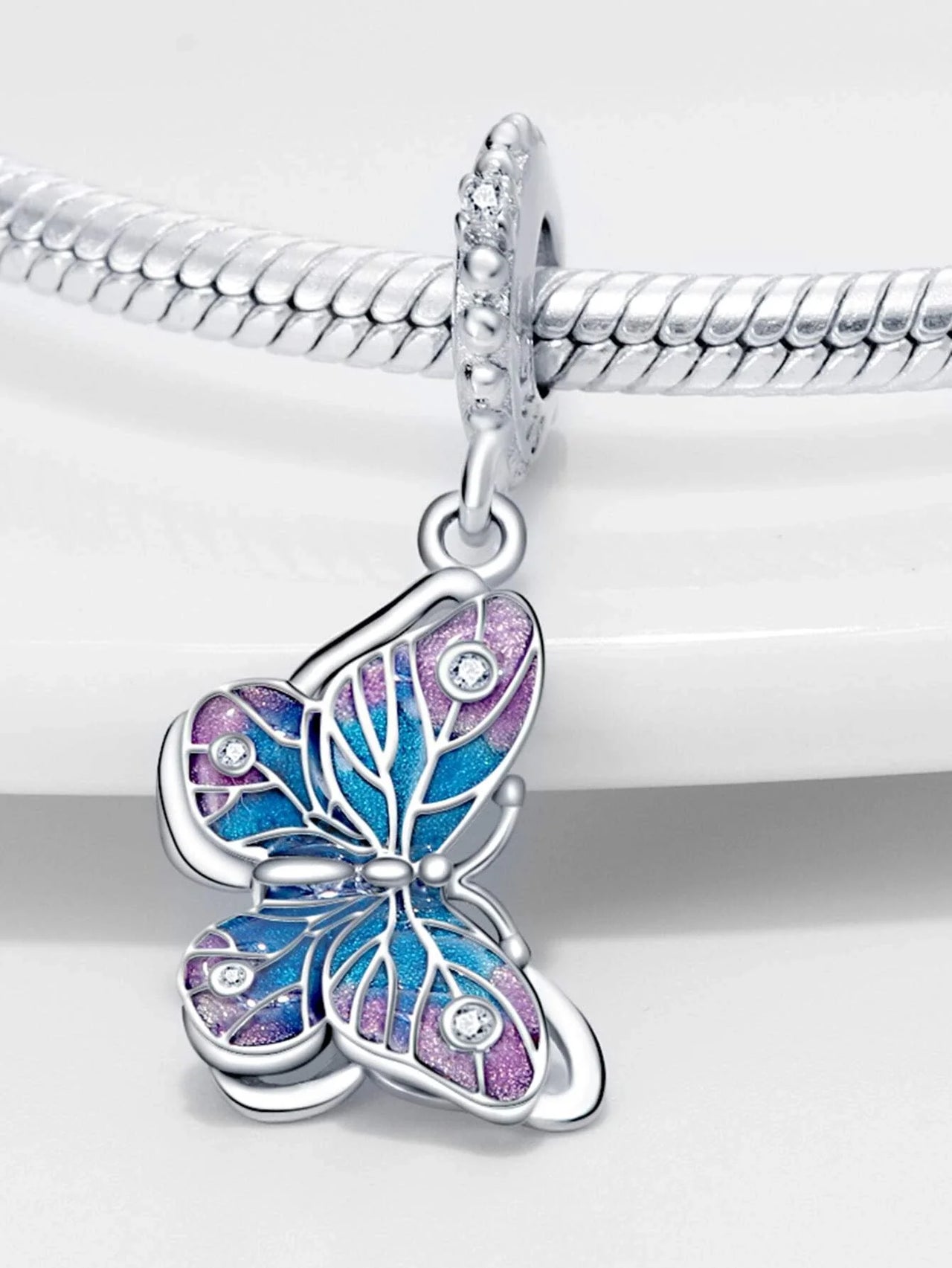 Multicolored Butterfly Charm