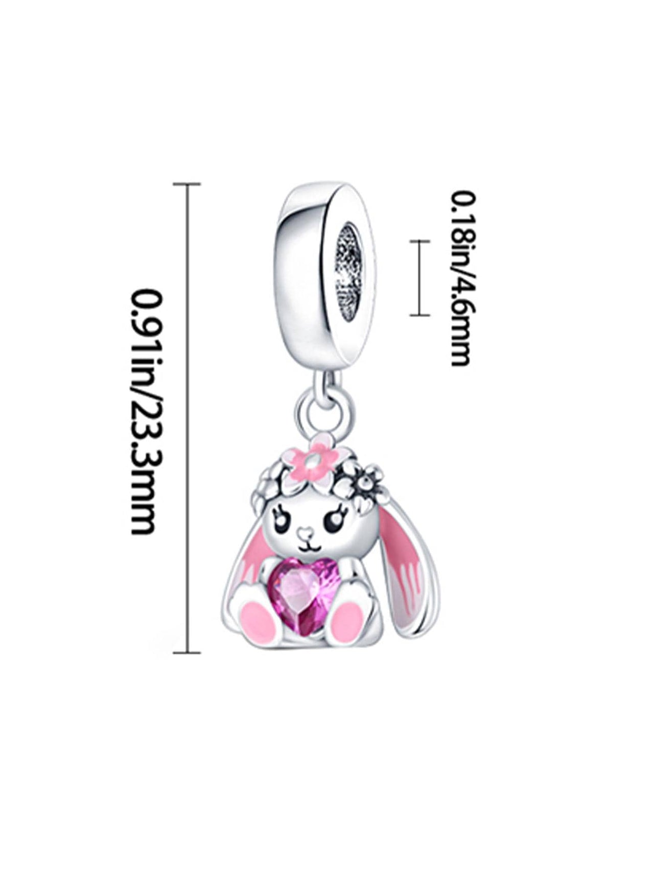 Bunny with Heart Charm