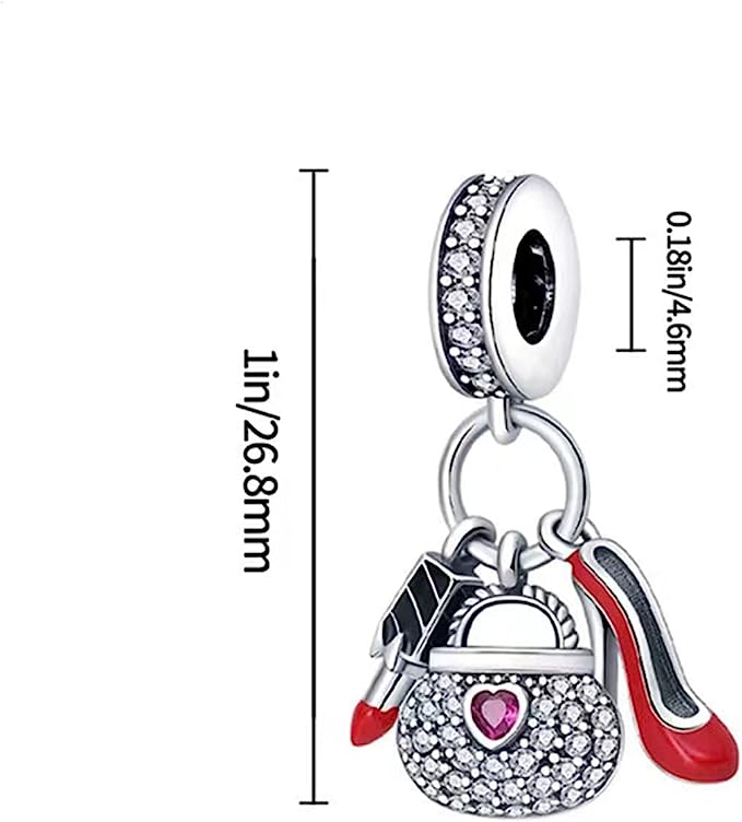 Diamond Women's Handbag Charm