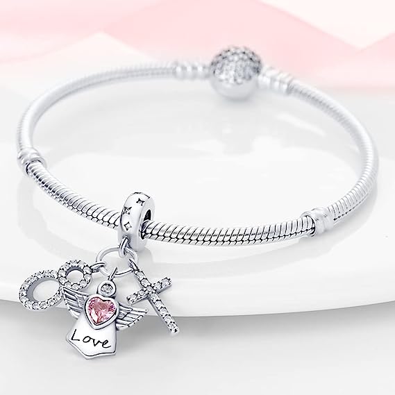 "Eternal Love with Wings" Charm