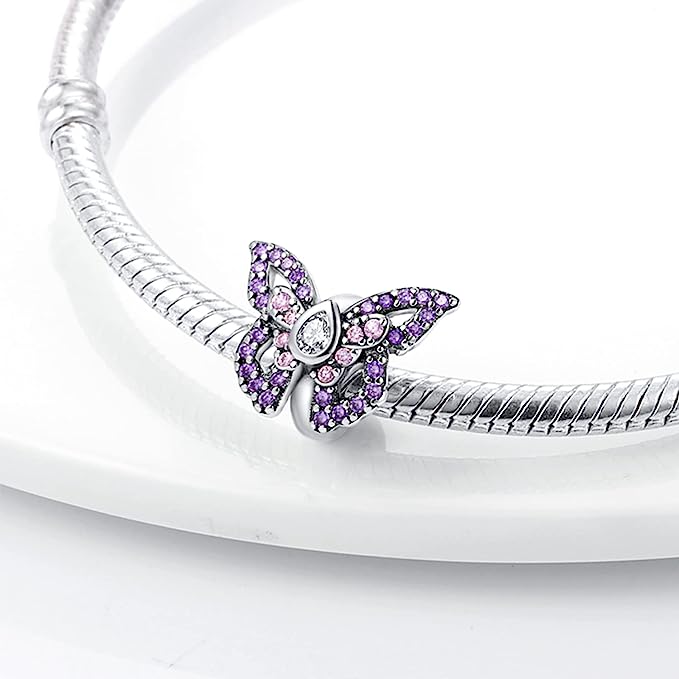 Purple Butterfly Charm