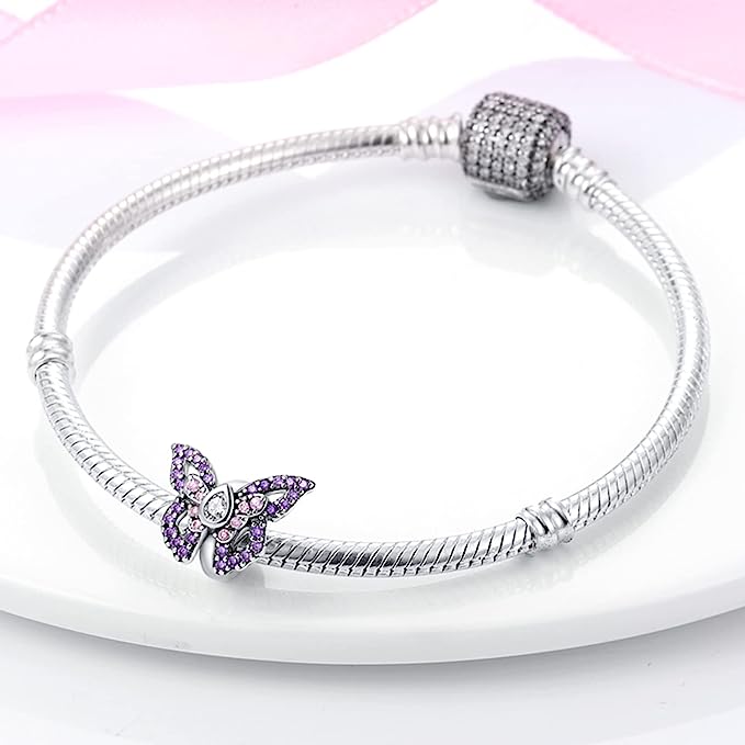 Purple Butterfly Charm