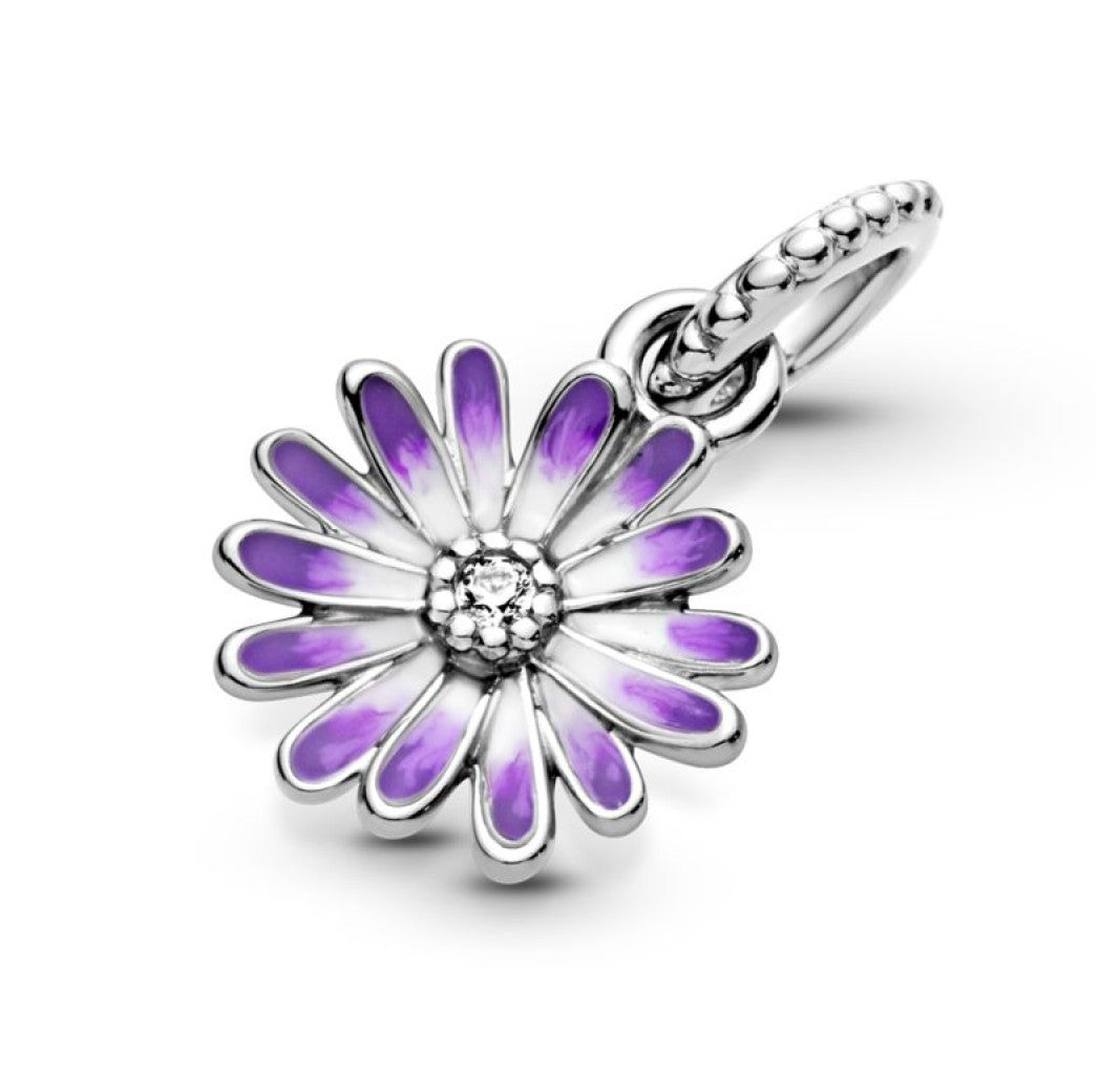 Purple Daisy Charm