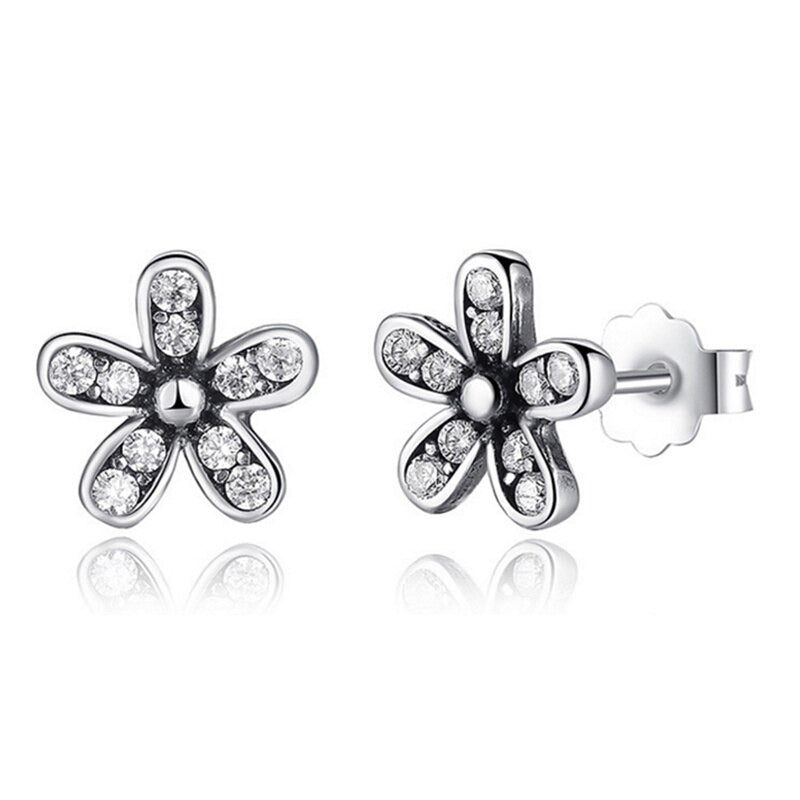 Diamond Daisy Earrings