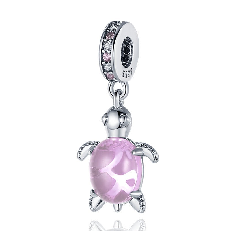 Pink Turtle Charm