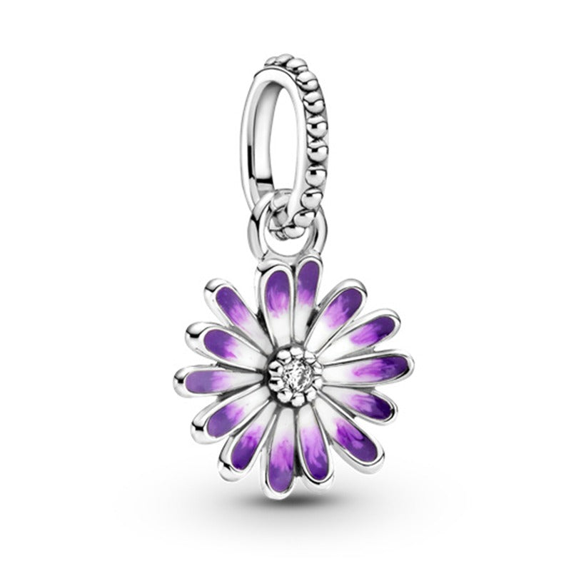 Purple Daisy Charm