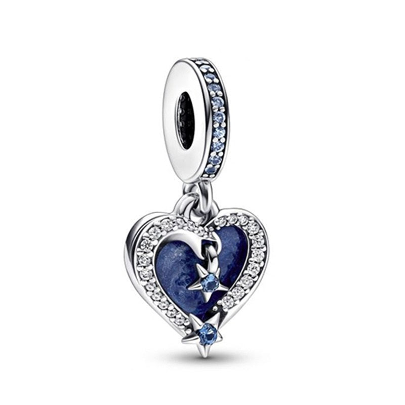 Charming Diamond Heart Charm