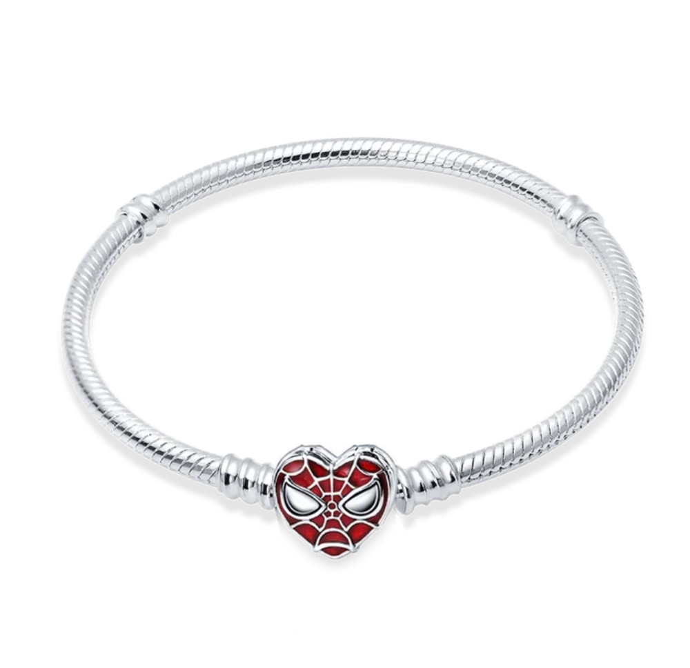 Spiderman Heart Bracelet