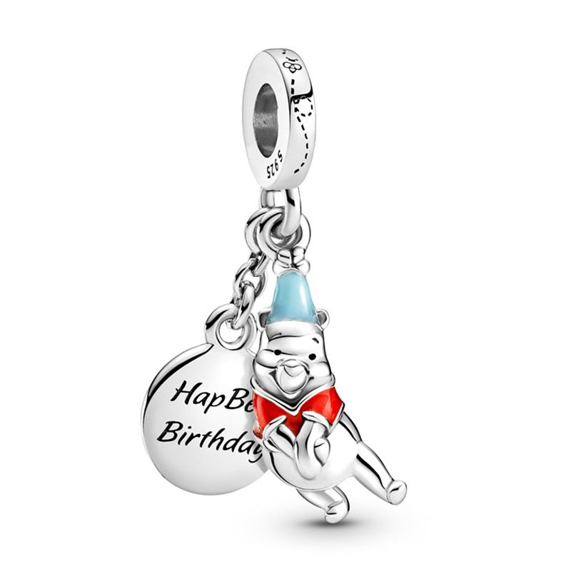 Winnie the Pooh Happy Birthday Charm