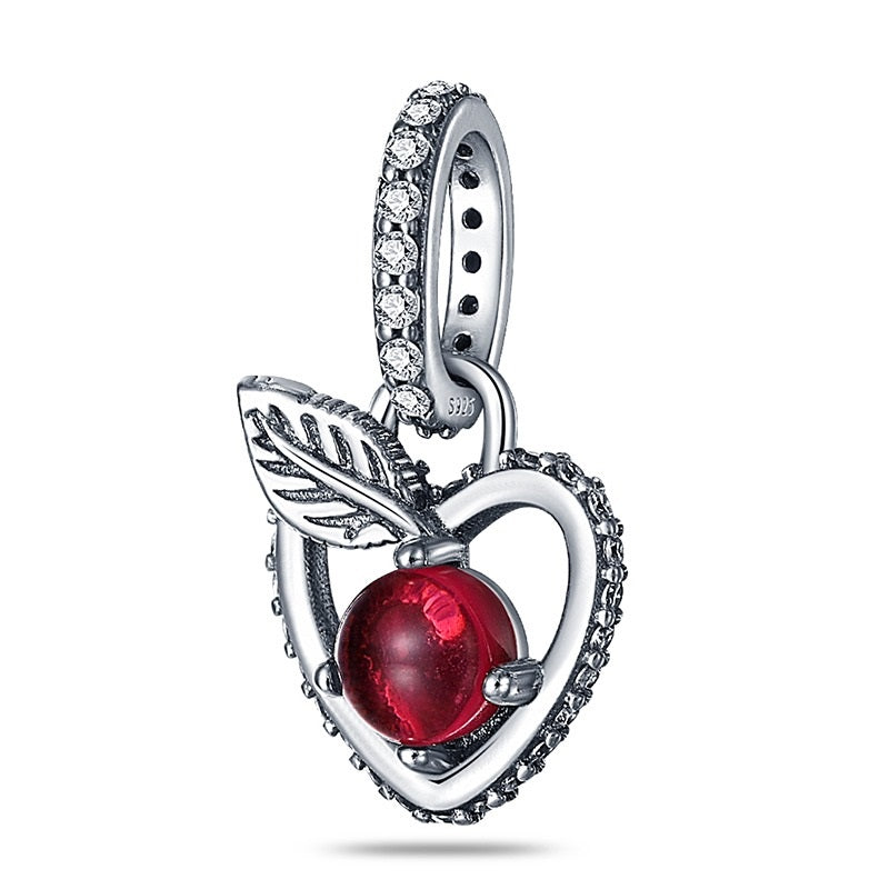 Snow White Apple Charm