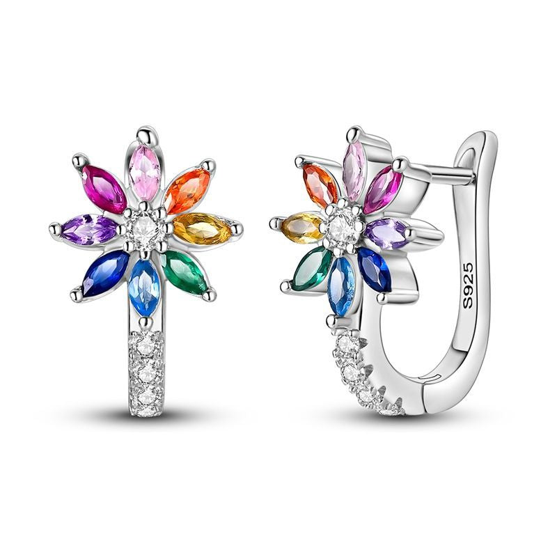 Colorful Flower Earrings