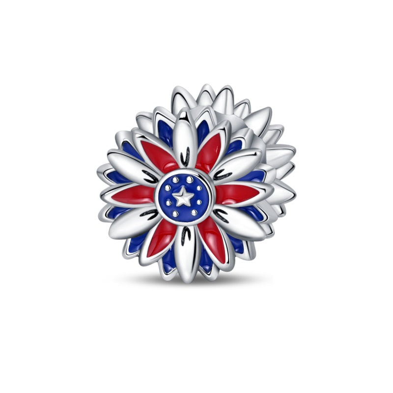 USA Flower Charm