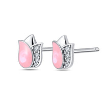 Thumbnail for Pink Tulip Earrings