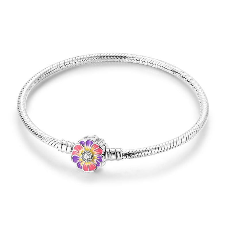 Pink Flower Bracelet