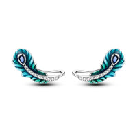 Thumbnail for Blue Feather Earrings