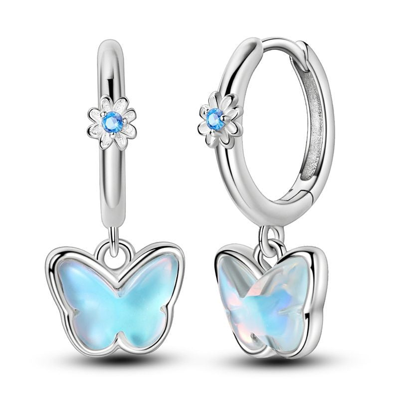 Opal Butterfly Earrings