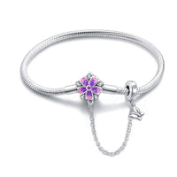 Thumbnail for Purple Flower and Butterfly Bracelet