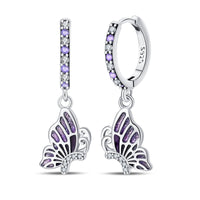 Thumbnail for Purple Butterfly Earrings