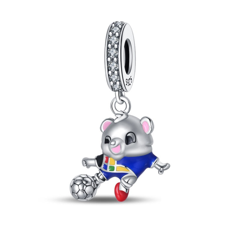 Koala "Playing Soccer" Charm