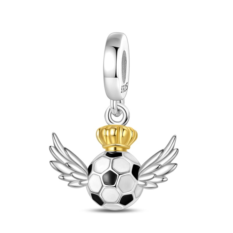 King of Football Charm