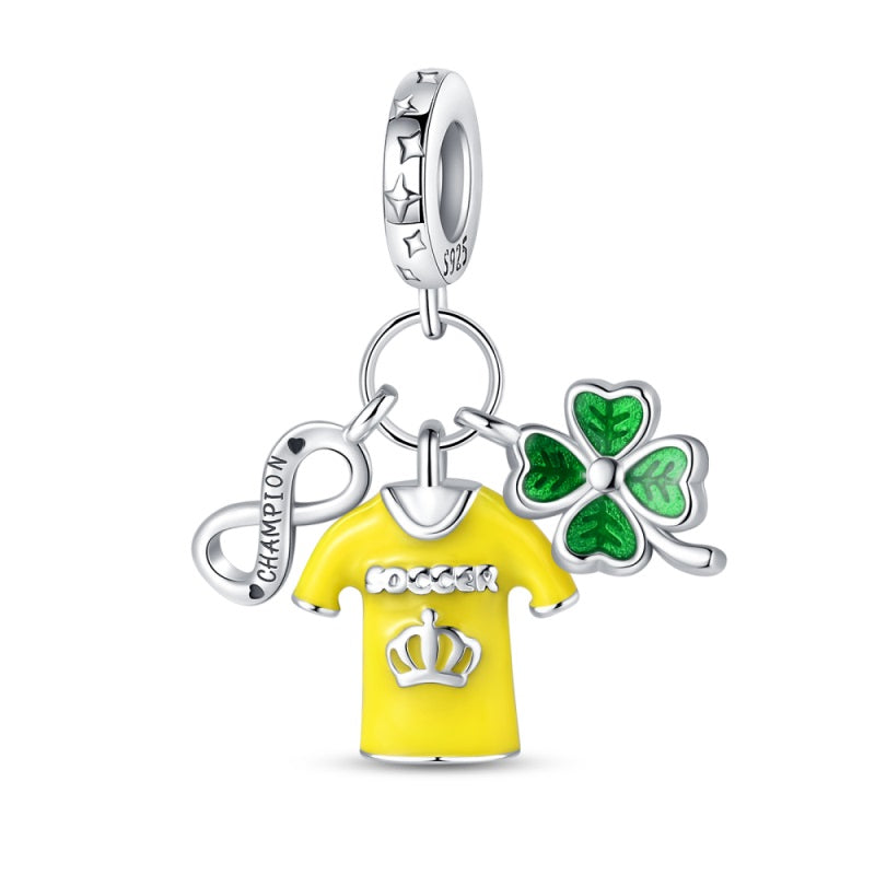 Infinity and Clover "Rey Pelé" Charm