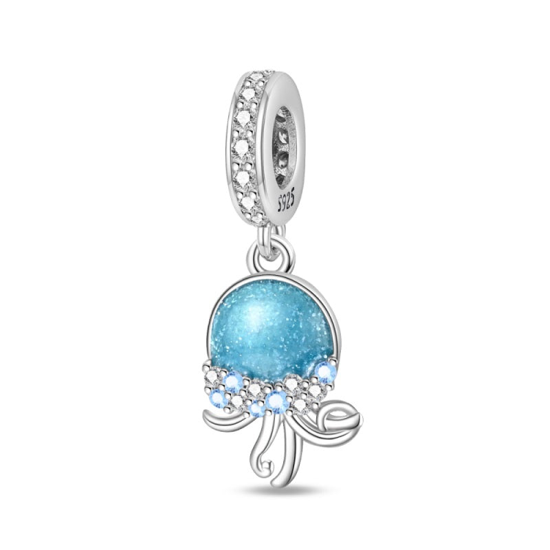 Blue Jellyfish Charm