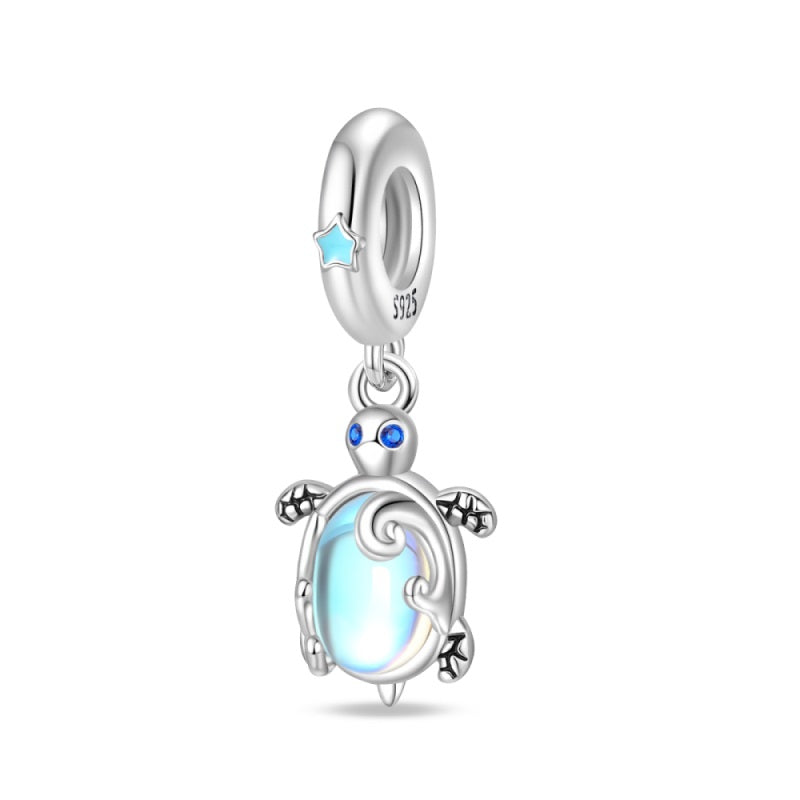 Opal Turtle Charm