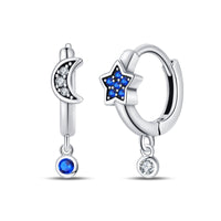 Thumbnail for Blue Moon and Star Earrings