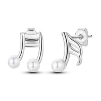 Thumbnail for Music Note and Pearl Earrings