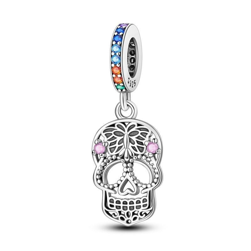 Skull and Butterfly Charm