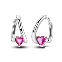 Thumbnail for Pink Heart Earrings