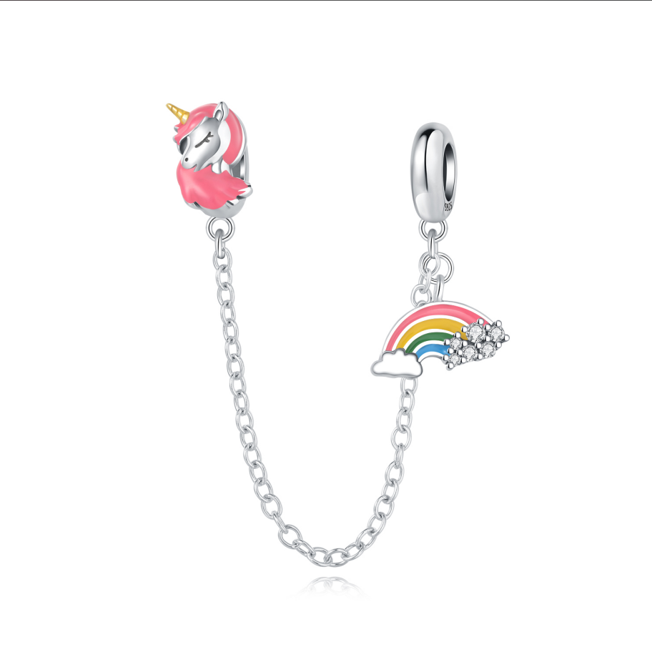 Rainbow and Unicorn Safety Chain