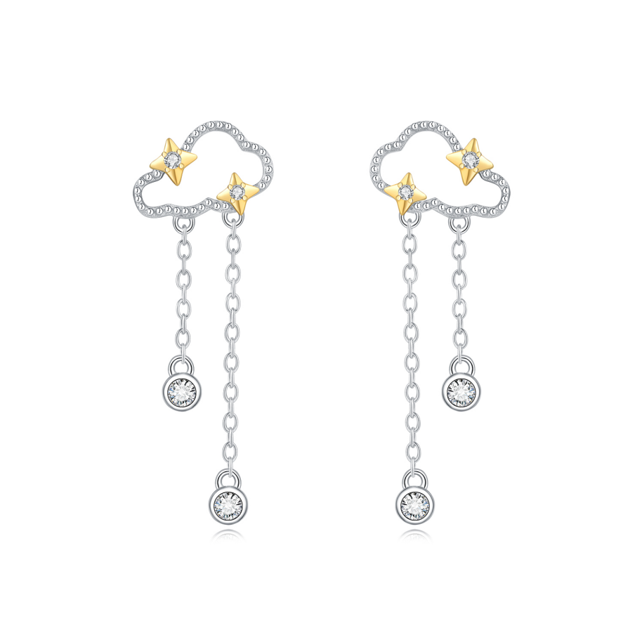 Clouds and Stars Earrings