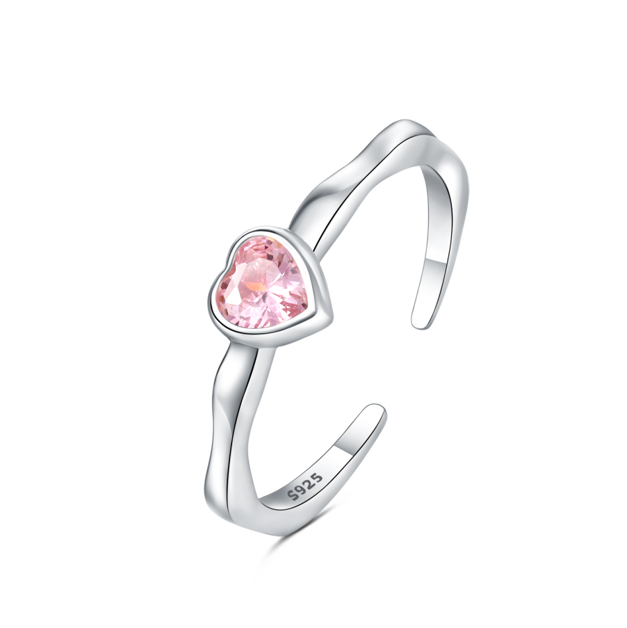 Light Pink Heart Ring