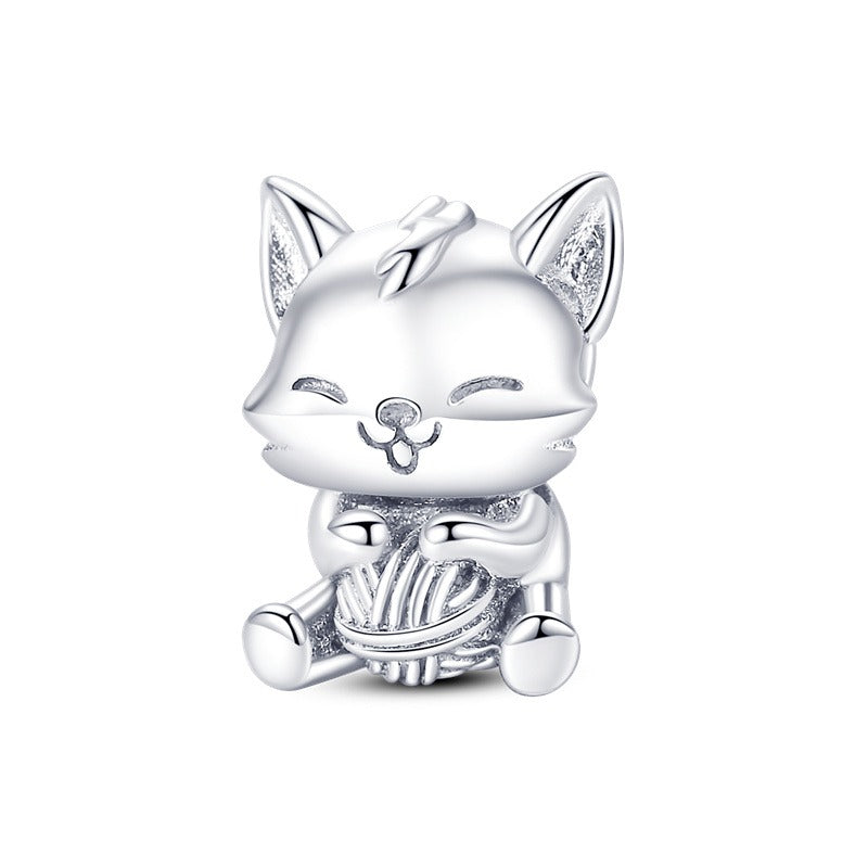 Kitten Knitting Charm