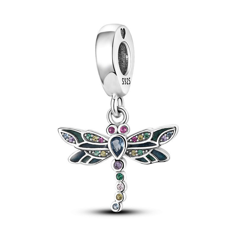 Diamond Dragonfly Charm