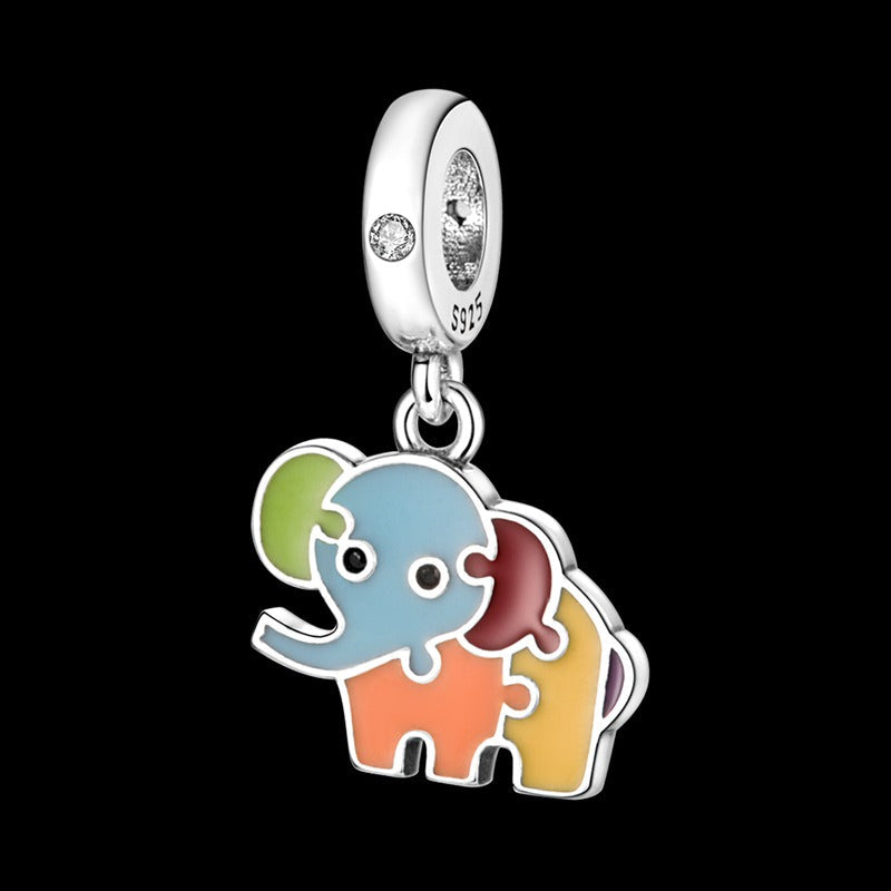 Elephant Puzzle Charm