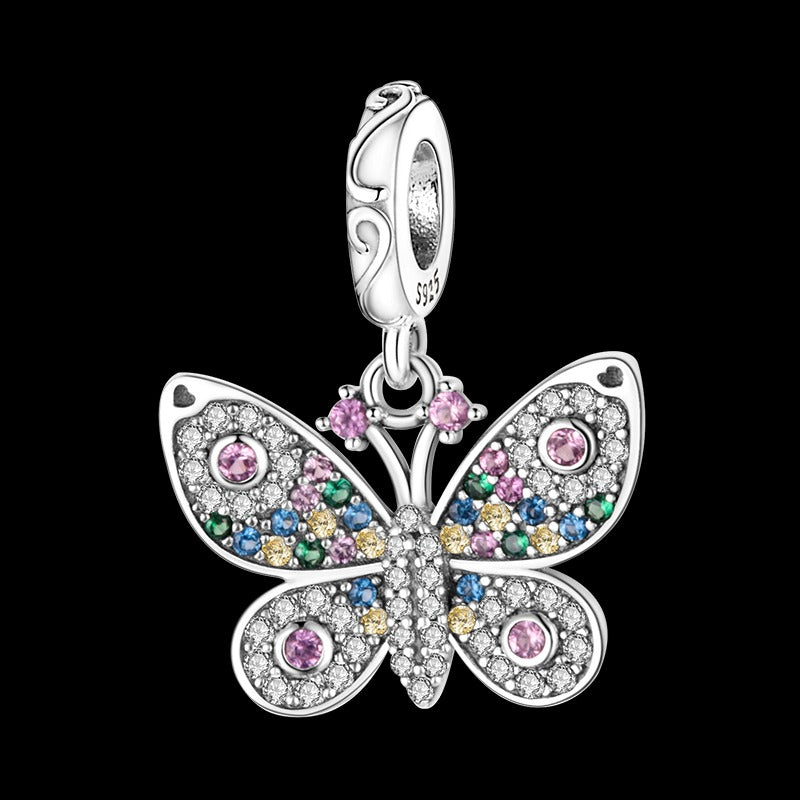 Diamond Butterfly Charm