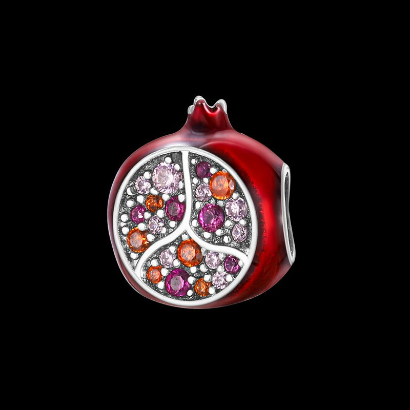 Diamond Pomegranate Charm