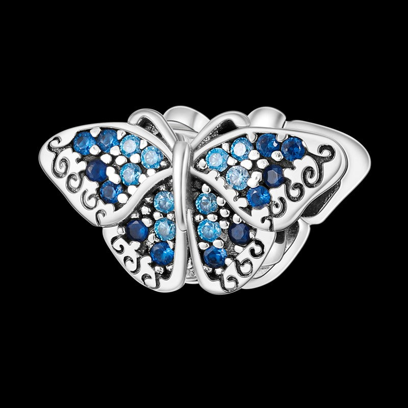 Diamond Butterfly Charm