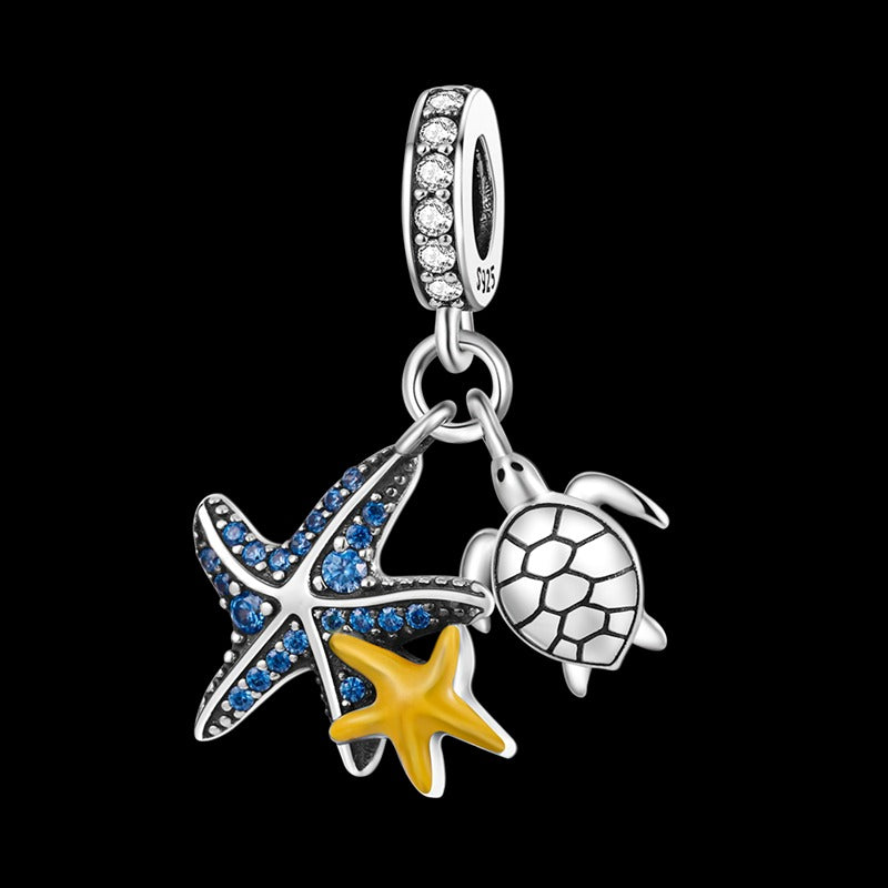 Starfish with Turtle Charm