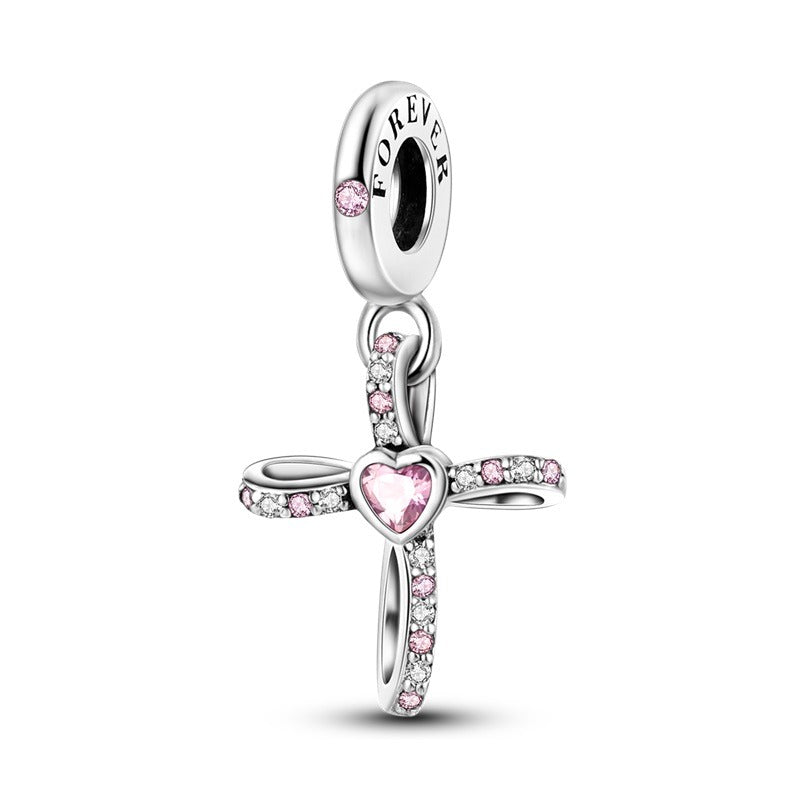 Diamond Cross Charm