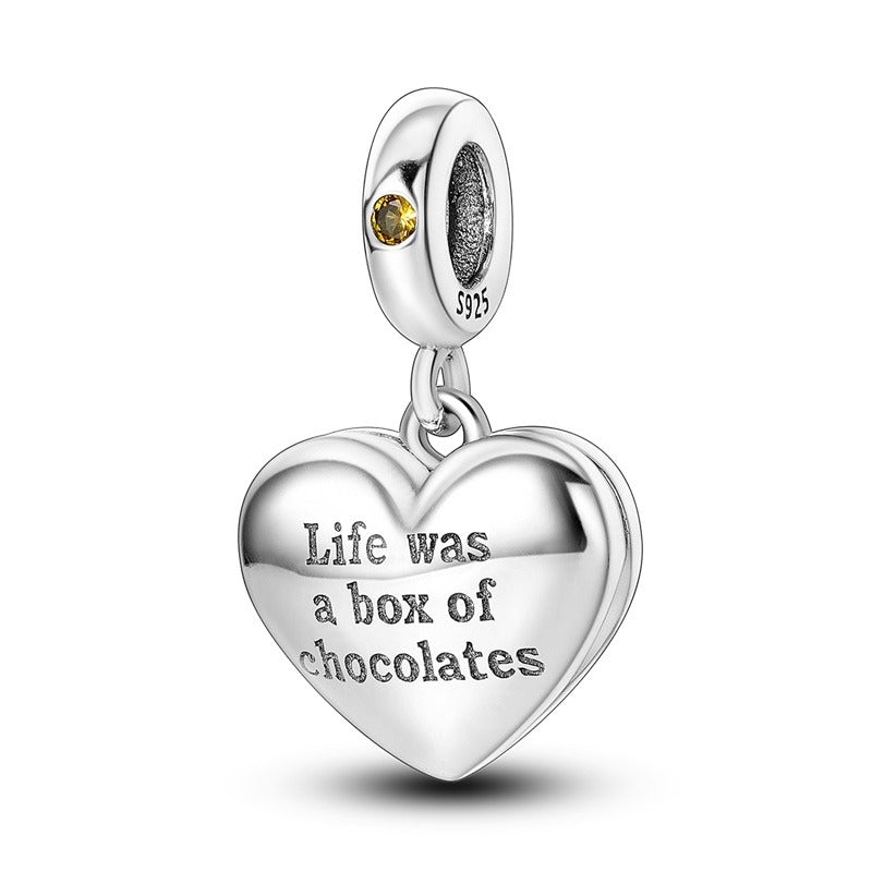 Heart: Life is Like a Box of Chocolates Charm