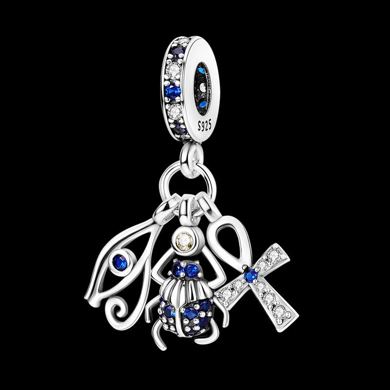 Scarab and Eye of Horus Charm