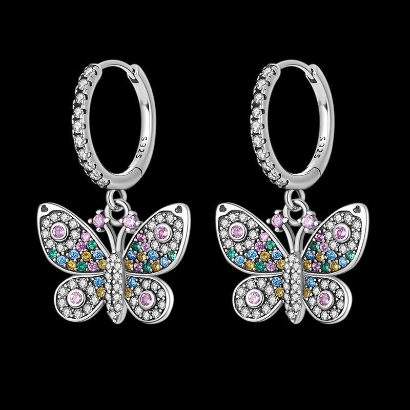 Mystic Butterfly Diamond Earrings