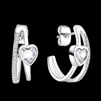 Thumbnail for Ice Diamond 'Heart' Earrings