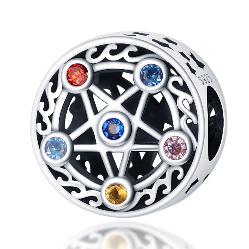 Seven Chakras Star Charm