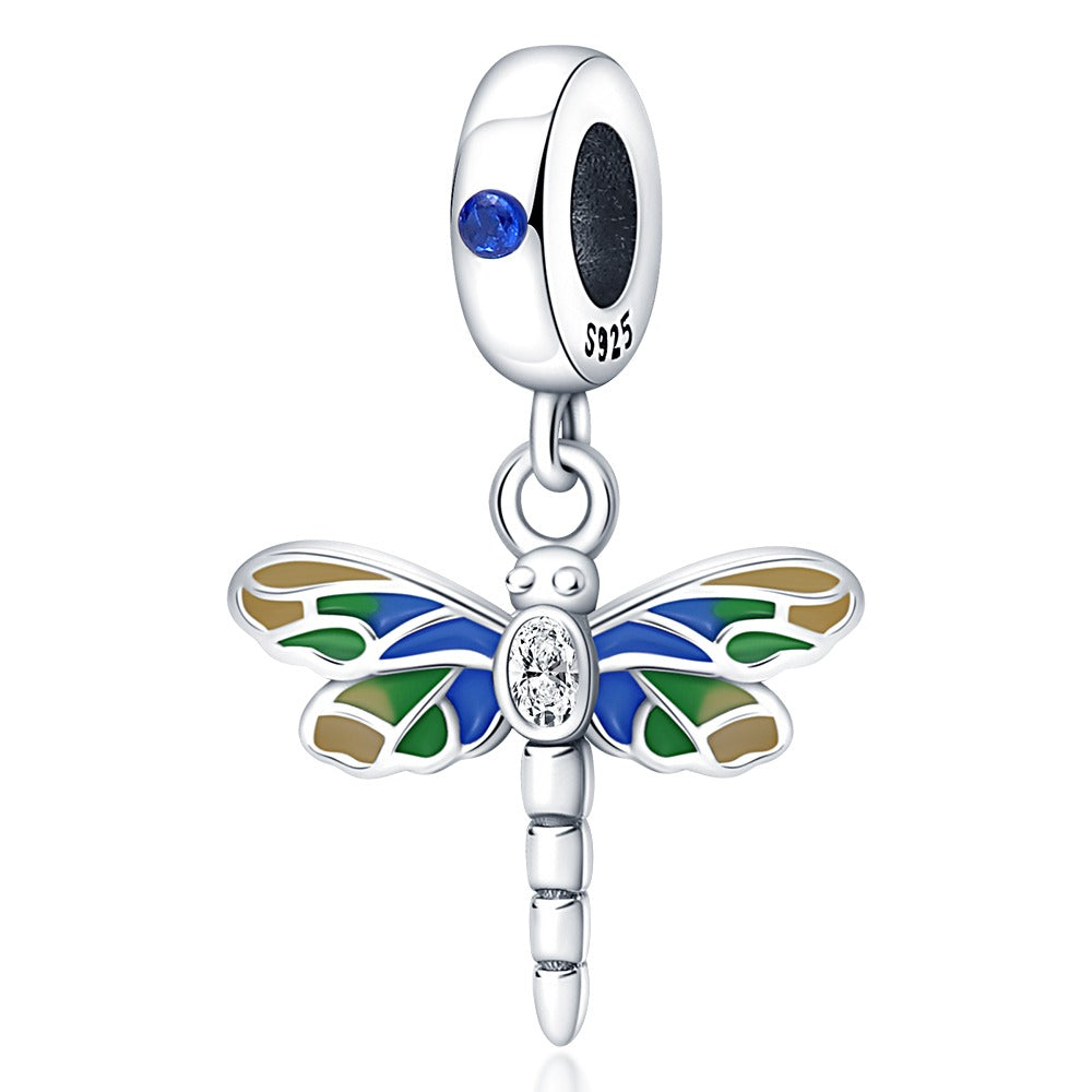 Colorful Dragonfly Charm