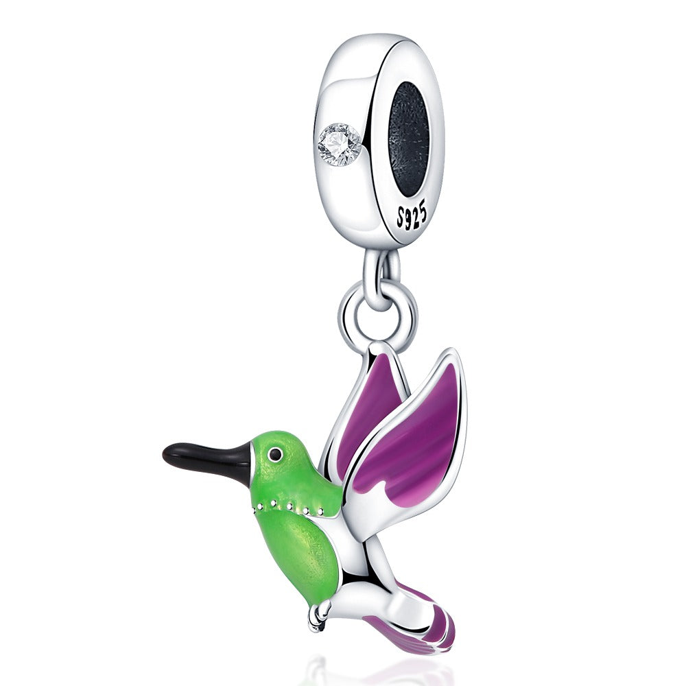 Green Hummingbird Charm