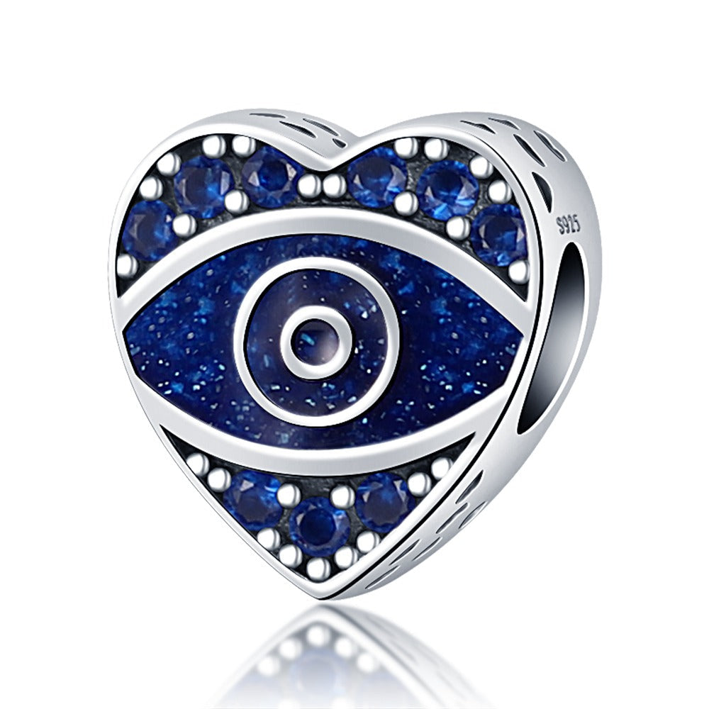 Heart With The Evil Eye Charm